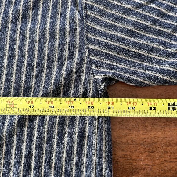 Vintage Jos J Oliver Polo Shirt 1/4 Zip Mens XL Vertical Stripe - Picture 4 of 6
